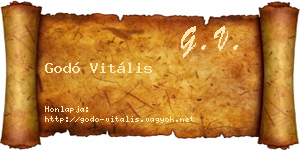 Godó Vitális névjegykártya