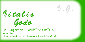 vitalis godo business card